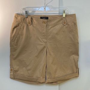 Talbots Tan roll up Shorts size 9/10